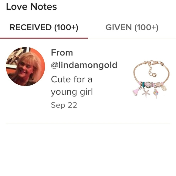 Charm Bracelet Red & Gold Tone With Starfish Lollipop Dress - Picture 6 of 10